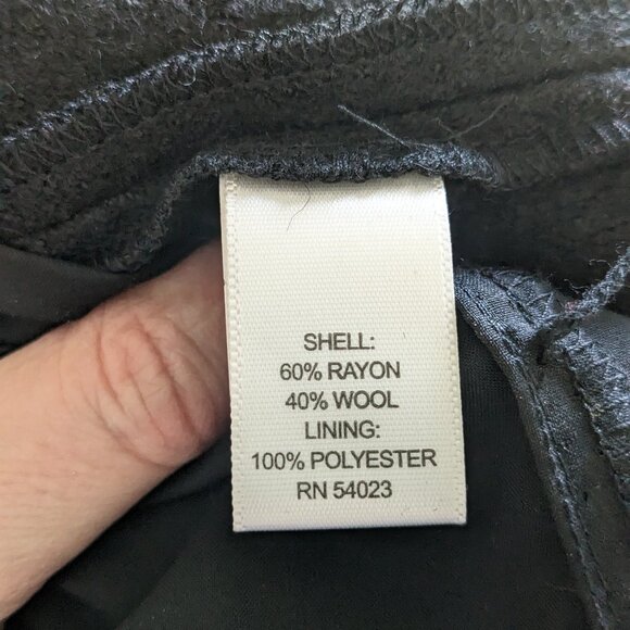 Charcoal wool blend sheath dress - Picture 5 of 6